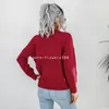 Chandails pour femmes automne hiver 2024 nouveau pull mode décontracté autonome bouton personnalisé haut en tricot