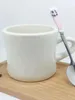 Tazze Tazza in vita creativa Tazza in ceramica bianca al latte Tazza da cartone animato Pubblicità minimalista Caffè carino