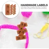 Garrafas de armazenamento 50 peças etiquetas diy roupas artesanato costura artesanal acessórios de crochê etiquetas para itens