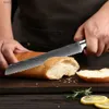 Mutfak bıçakları xituo mutfak ekmek bıçağı tırtıklı tasarım lazer şam paslanmaz çelik bıçak 8 inç şef bıçaklar ekmek peynir kek aracı Q24026