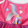 Girl Dresses DXTON Girls Colorful Dress For Summer Kids Mermaid Pattern Print Sling Suspender Princess Party 3-12 Yrs