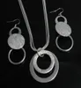 Ensemble collier et boucles d'oreilles en argent Sterling 925, cadeau de noël le plus bas, à la mode, S735150022