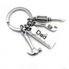 Key Rings New Stainless Steel Keychain Dad Papa Grandpa Diy Hammer Screwdriver Wrench Dads Tools Key Chain For Fathers Day Dhgarden Dhkc5