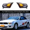 Araba Aksesuarları Gündüz Koşu Işıkları Salonu Ford Mustang LED Far Montajı 10-12 Ön Lamba için Sinyal Göstergesi