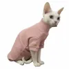 Sfynix Ubrania na kot jesień zima Devon Ubrania z kapturem bawełniana bluza Sphynx Cat Costum