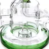 Recycler Waterpijpen Waterpijp Dab rig Vortex Effect Wax Bong Glazen pijpen Bedwelmende Tornado-pijpen Booreilanden Waterpijp met kom Kwartsbanger