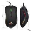 Mouse Mouse da gioco cablato Gamer 7 pulsanti 3200 Dpi Led USB ottico Gioco per computer Mause per PC 231117 Consegna a goccia Computer Networking Ke Otxgf