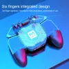 Steht Sechs Finger PUBG Spiel Controller Gamepad Trigger Schießen Lüfter Gamepad Joystick Für IOS Android Handy