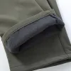 Pantalon tactique coquille souple randonnée polaire Cargo pantalon hommes hiver épais chaud décontracté Stretch pantalons de survêtement armée militaire pantalon imperméable