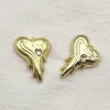 Tillbaka ny ankomst 26x20mm 100 st Rhinestone Heart Charm för handgjorda halsband örhängen DIY -delar smyckesfyndkomponenter