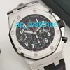 Relojes de lujo Audemar Pigue Epic Royal Oak Offshore Vampire Black Plate Reloj mecánico automático para hombre 26470ST OO A101CR.01 FUN TT62