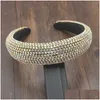 Andere Strass Parel Pellet Zware Industrie Barok Sparkly Grote Gewatteerde Hoofdbanden Ab Kristal Accessoires Dames Hoofdband2740 Drop De Dhrgq