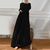 Ubranie etniczne Zanzea moda eid mubarek ramadan indyka sukienka kobiety Solidny muzułmański Maxi Sundress Robe Femme Islamski Abaya