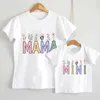 Família combinando roupas adorável design dos desenhos animados família camiseta duas roupas combinando doce pai mãe irmão irmã família velho aniversário menina camiseta