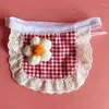 Abbigliamento per cani Sciarpa a fiori scozzese Collare per gatti per animali domestici Forniture per decorazioni bichon Accessori per vestiti per cuccioli di orsacchiotto per cani di piccola taglia