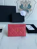 Designer credit card bag top grade wallet authentic luxury bag purse wallet genuine leather business card clip wallet metal letter band Box
