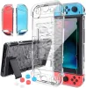 Case Case Mooroer Switch dla Nintendo Switch Case Dockable z ochroną ekranu, ochronne pokrycie obudowy dla Nintendo Switch Temperted