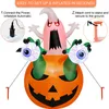 wholesale Personnalisé en gros prix usine géant en plein air décoration de fête d'Halloween gonflable fantôme blanc de citrouille avec