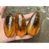 Jewelry 1Pcs Natural Artificial Amber Real Knowledge Of The Specimen Pendant Writing Hand Piece Insect Amber Wax Bumblebee Pendant