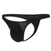 Underpants Men Sexy Underwear U-Convex Thin Ice Wire Low-Waisted G-String Spandex Thong Man Panties Tanga De Hombre