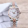 2024 QC A+ Factory Ladies Watch بالكامل 2813 الساعات الميكانيكية الأوتوماتيكية 31 مم /28 مم حزام من الفولاذ المقاوم للصدأ معصم الرسغ على ساعة مصفرة بالماء