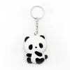 Sleutelhangers Leuke Panda Pvc Cartoon Charms Sleutelhanger Sleutelhangers Voor Jongen Meisjes Diy Party Geschenken Houder Accessoires