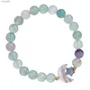 Bracelet en perles de cristal en forme d'étoile et de lune, bijoux en pierres précieuses de guérison pour femmes et hommes, YQ240226