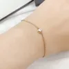 topkwaliteit gouden armband met één diamanten armband met doos voor dames top V-gouden 18k zilveren armband bruiloft sieraden Valentijnsdag cadeau carry moissanite sieraden