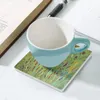 Bord Mats Garden Prism Ceramic Wasters (Square) Anti Slip Pot Cup Holder Christmas Tea