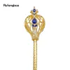 Golden Blue Alloy Fairy Wands for Girls Princess Wands for Kids Angel Wand for Party Cosplay Costume Wedding Birthday Party 91cm