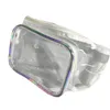 Designer-Fashion Women PVC Laser Multifunktionella Clear Fanny Packs Sport Travel Waist Bags2843