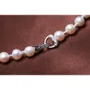 Hängen Baroqueonly Natural Pearl Necklace Classical Style 925 Sterling Silver Clasp Chocker 4A Gift for Women Party Fashion NCA