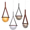 Pendant Lamps Personality Art Deco Lamp Nordic Creative Handbag Droplight Leather Glass Led Hanging Lighting Fixtures Arrival