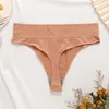 Strings sans couture pour femmes, culottes pour femmes, extensibles, respirantes, sexy, sous-vêtements en nylon