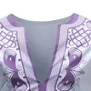 Ethnic Clothing Man African Traditional Dashiki Shirt Casual Print Long Sleeve Riche Bazin Tops V-Neck Tees Fashion Africa