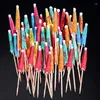 Fourchettes 200pcs Cocktail Umbrella Picks Assortiments Facile à utiliser