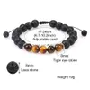 Perline Nuovo 8mm Pietra lavica Occhio di tigre Bracciale con perline per uomo Donna Intrecciato fatto a mano Guarigione naturale Nce Yoga Gioielli di moda Dhgarden Dhozv