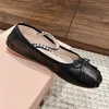 Casual schoenen Designer schoenen Dames Leren ballerina's Kristal Mooie ronde neus feestjurk