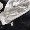 Bälten Pearl Letter Midjekedjor Bältesdesigner Lady Rhinestone Midjebandklänning Tillbehör Kvinnor Midja Midjet Pearls Belt Gift 240226