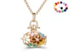 Aromatherapy Diffuser Locket Necklace Essential Oil Lockets Necklaces for Women Girls Fashion Jewelry3058259