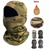 Bérets hiver militaire tactique cagoule chaud polaire thermique ski snowboard masque facial vélo cyclisme chasse camouflage chapeaux écharpe