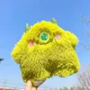 45 cm fyllda djur Little Monster Plush Toy Figure Cartoon Big Eye Monster Lång hårkudde