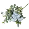 Dekorativa blommor Artificial Flower Wedding Party Simulation Fake 5 Stems Real Touch Arrangement Diy Craft Silk Hydrangea Po Props Home