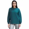 Übergroßes Sweatshirt mit Rundhalsausschnitt, perfektes Fitness-Yoga-Sweat-Top, Damen-Yoga-Shirt, Sport, langärmelig, lässig, locker, Workout, Fitnessstudio, Activewear, Sportmäntel