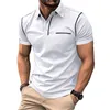 Sommer-Herren-Poloshirt mit kurzen Ärmeln, Designer-Polohemden, modische getäfelte T-Shirts für reife Männer, solide Baumwollmischung, Kleidung in 6 Farben, XL-T-Shirts