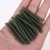 Caixas 200500pcs 53mm Terminal de pesca tackle clipes de chumbo de segurança com pinos Tubos de borracha de cauda Ferramentas de equipamento de pesca de carpa