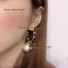 Stud Stud 2024 Stud Branco Pérola Número Brincos Brinco Couro Orecchini Corda Círculo Jóias Ear Studs para Mulheres Fishion 2024 Trendy Party Acessórios Presente