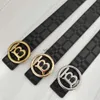 Belts Fashion Designer Belt Men Classic Pin Belts Gold and Sier Buckle Head Striped Double-sided Casual 4 Colors Width 3.8cm Size 105-125cm gift 240226