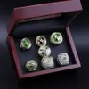 Three Stone Rings 7 st 1961 1962 1965 1966 1967 1996 2010 Packer Championship Ring With Collector's Display Case211r