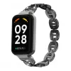 Xiaomi için Zincir Redmi Band 2 Akıllı Band Metal İzleme Bandı Elmas Bilezik + Kapak Redmi Smart Band Pro Strap Case Protector Correa